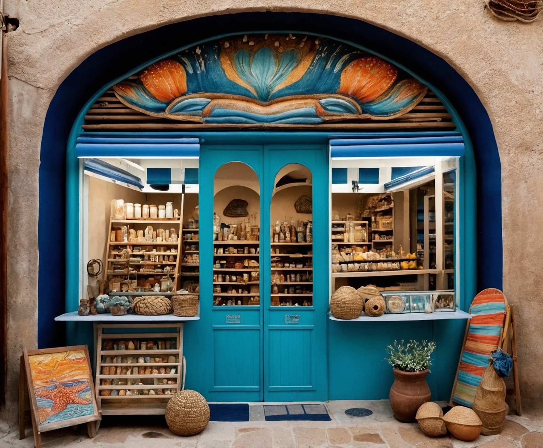 Souvenirs y artículos de playa con vibes del mar